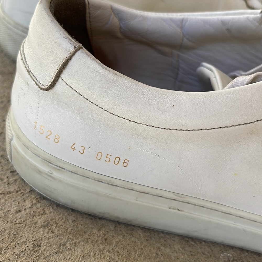 Common Projects - White Original Achilles Low Sz … - image 5